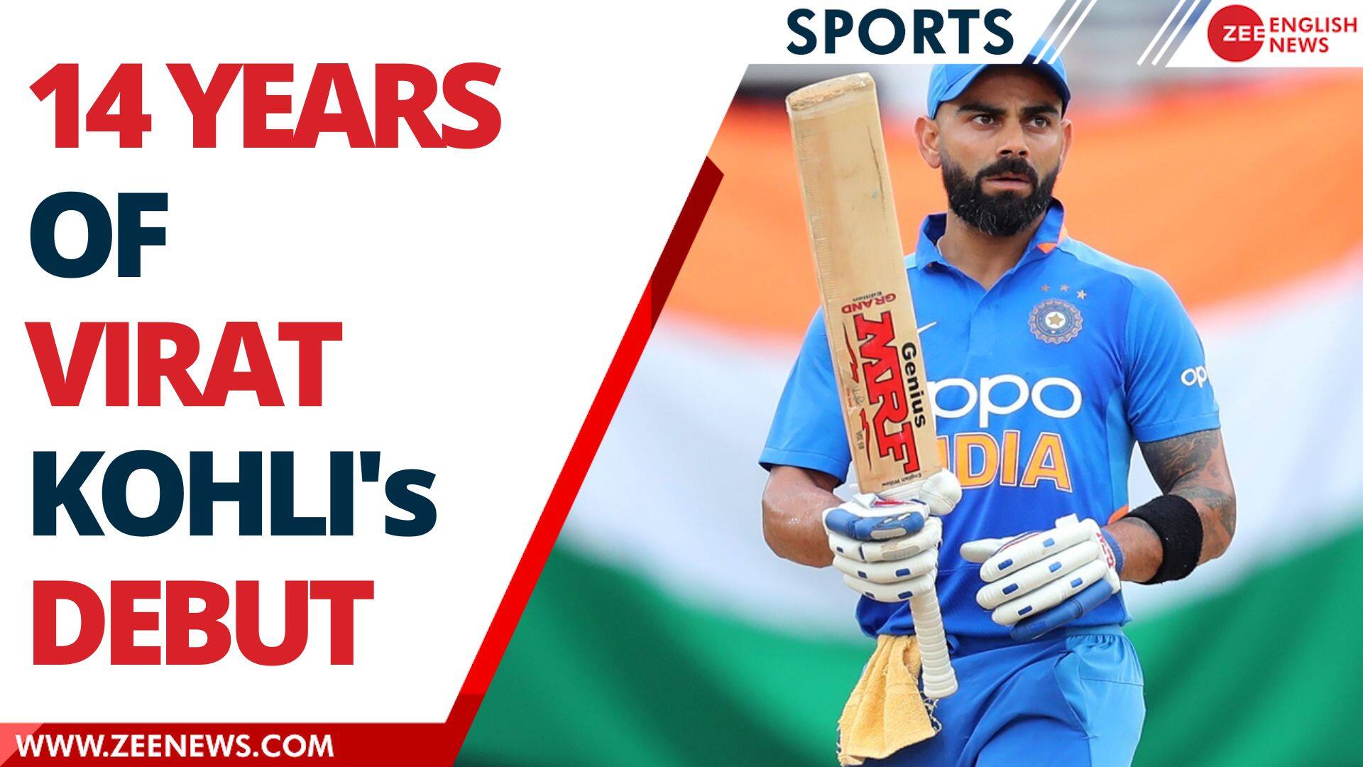 Virat Kohli Completes 14 Years In International Cricket Zee News