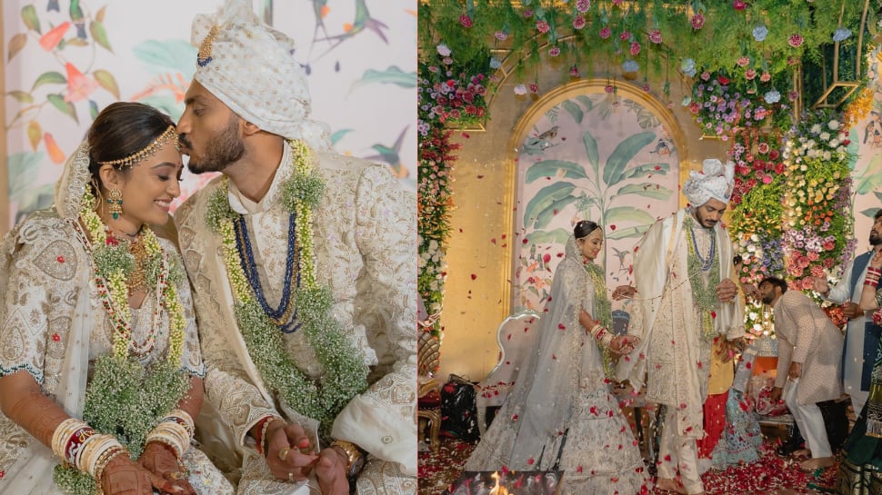 Newly Married Axar Patel Shares First Set Of Pics From Wedding With