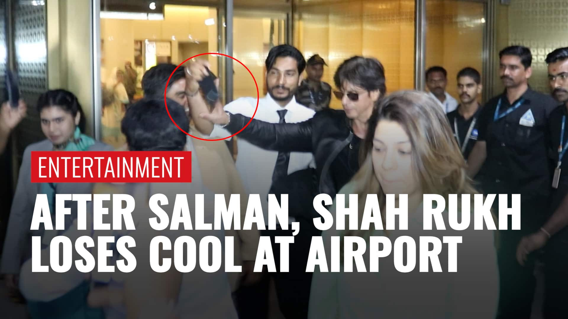 Watch After Salman Khan Shah Rukh Khan Loses Cool At Airport Stops