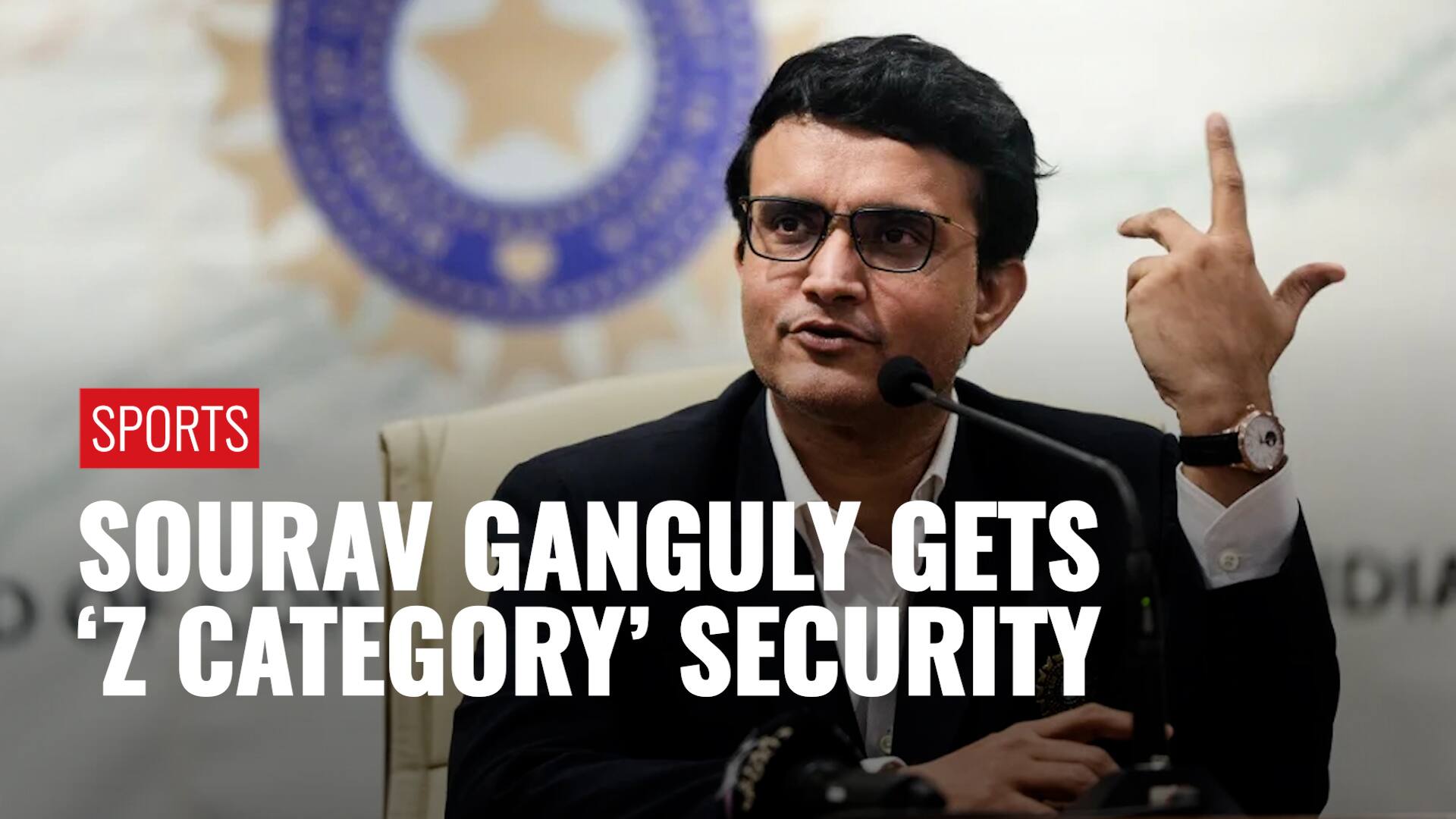 Sourav Ganguly Gets Z Category Security Cover From West Bengal