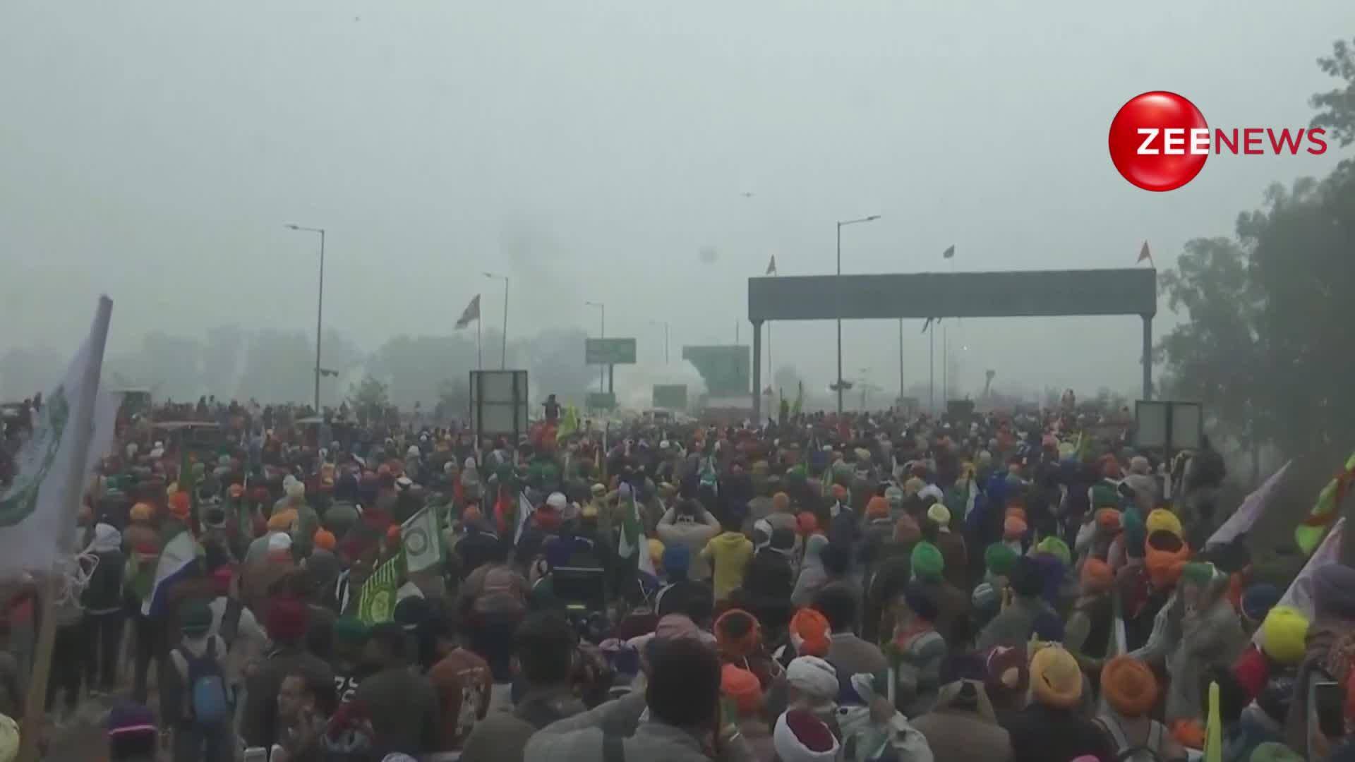 Delhi Chalo Movement Protest Continues As Farmers March At Shambhu