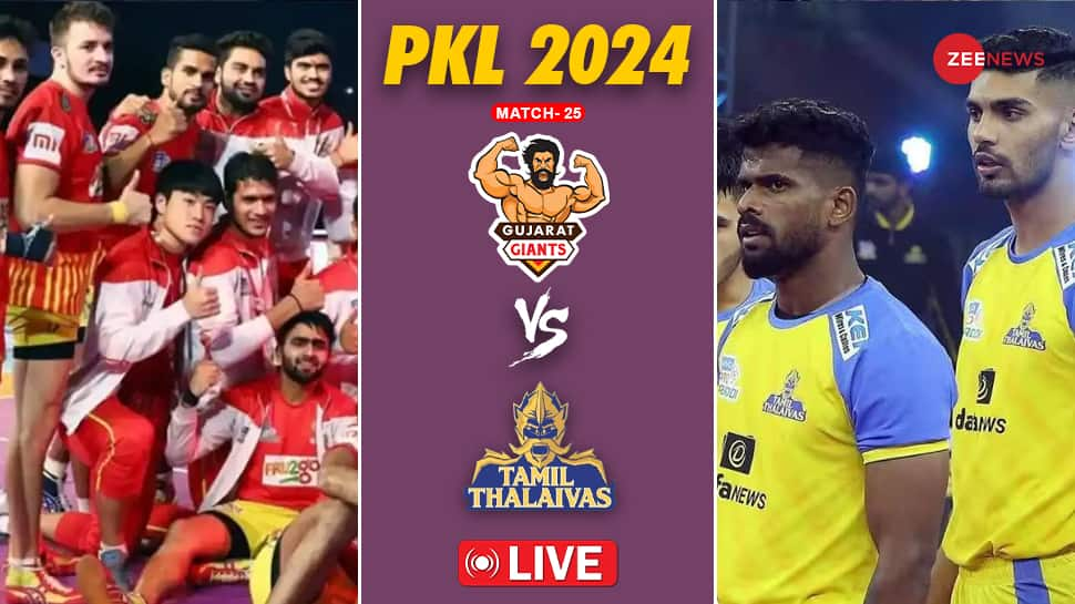 Gujarat Vs Tamil Pkl Highlights Tamil Thalaivas Beat