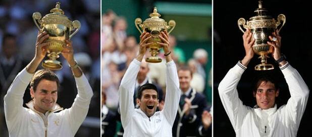 Image result for wimbledon nadal federer Djokovic