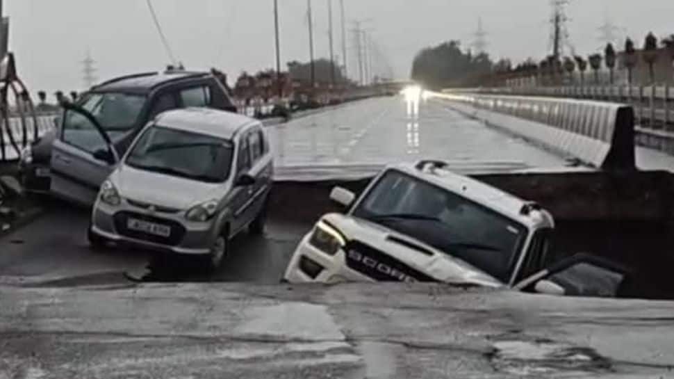 Car, Bike Toppling Caught On Camera: Jammu’s Fourth Tawi Bridge Collapses Amid Heavy Rains; Dramatic Video Surfaces