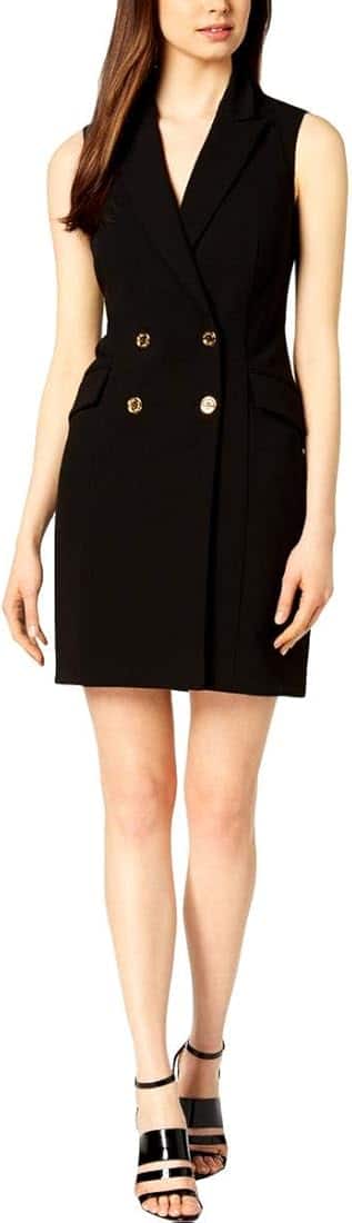 Glitchez Blazer-Style Shirt Collar Dress Glitchez Blazer-Style Shirt Collar Dress