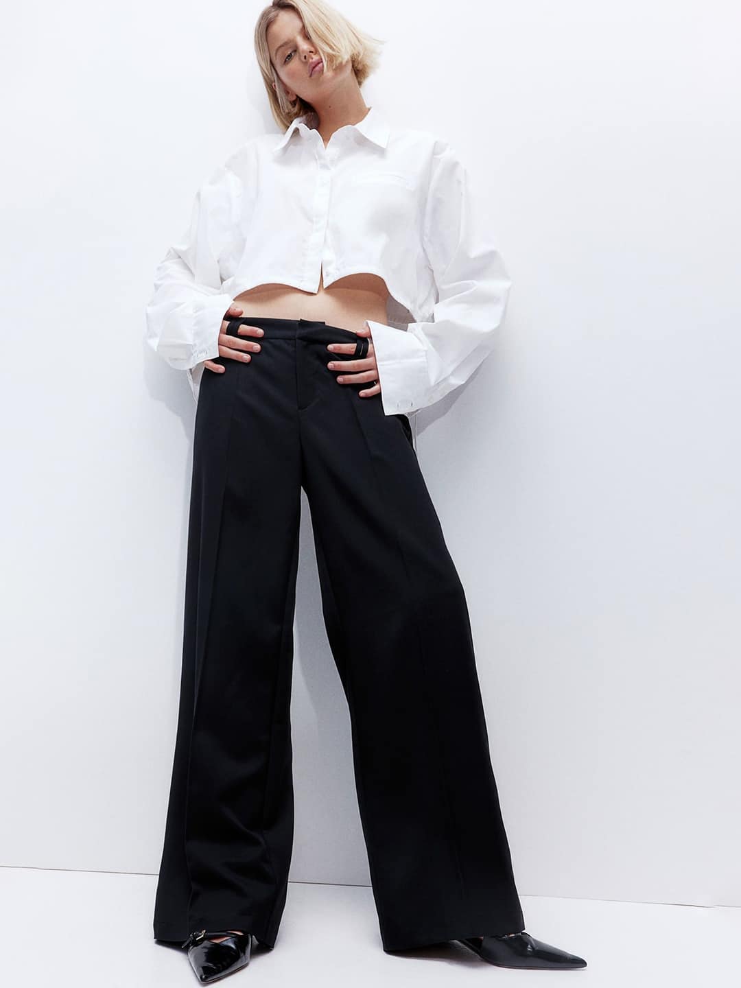 H&M Wide Tailored Trousers H&M Wide Tailored Trousers