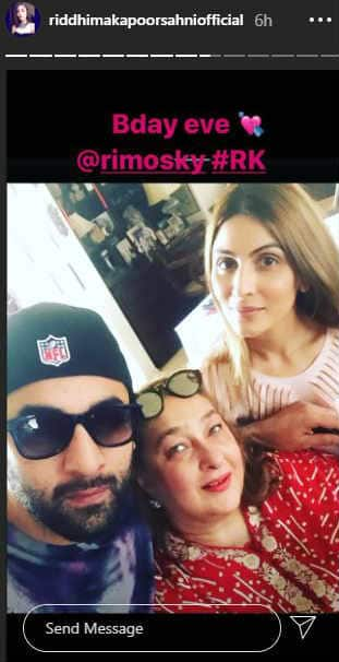 Ahead of Ranbir Kapoor's birthday, sister Riddhima Kapoor Sahni treats us to some unseen family pics