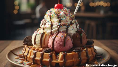 Ice Cream Sundae Waffle