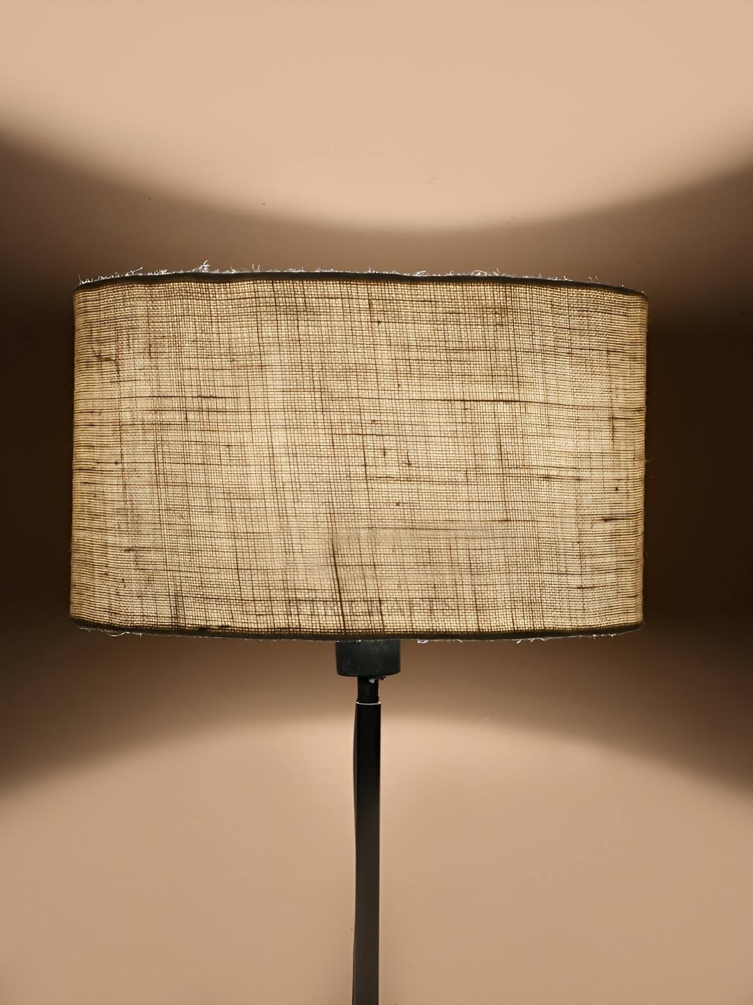 BTR CRAFTS: Grey Drum Floor Lamp  