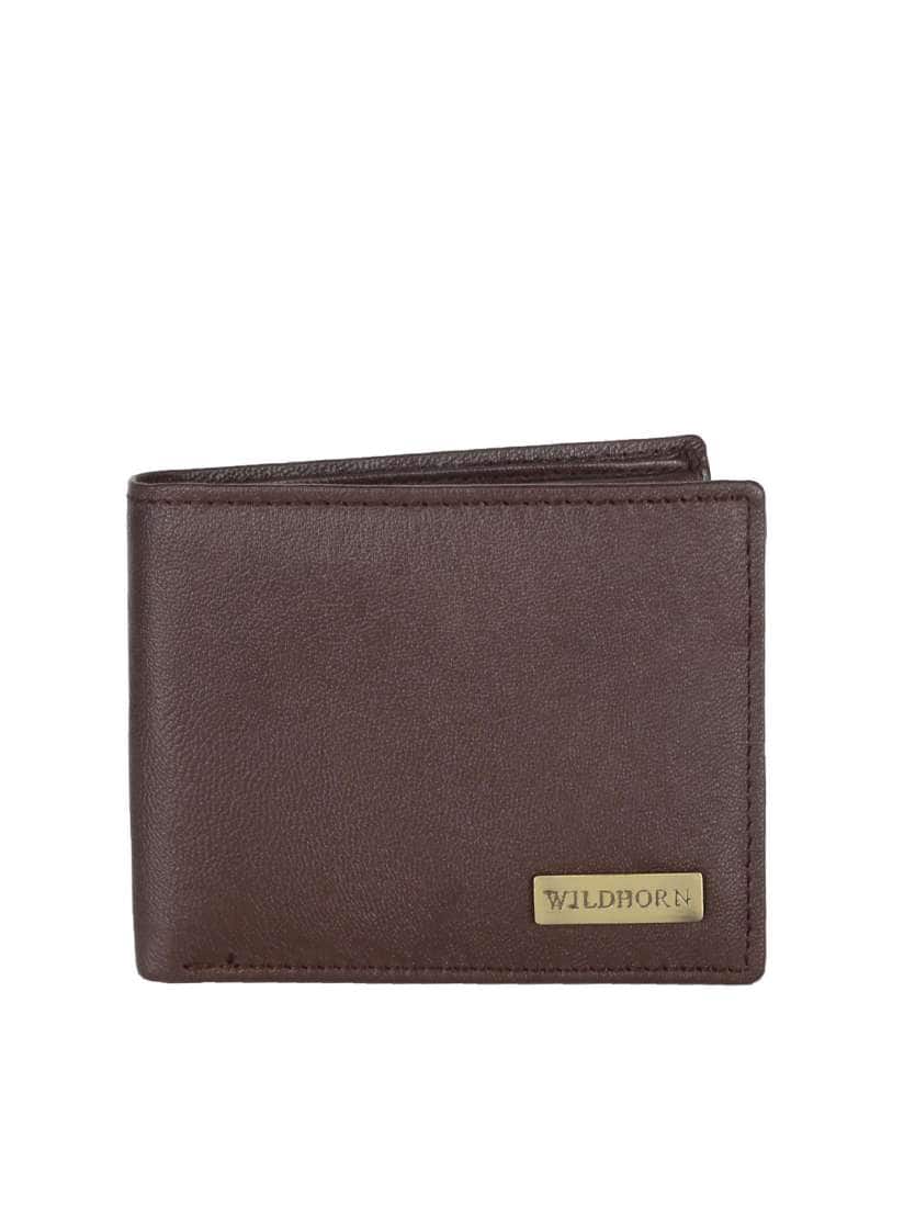 WildHorn Men Brown Genuine Leather Wallet WildHorn Men Brown Genuine Leather Wallet