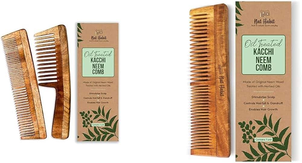 Kachi Neem Oil Treated Comb Combo