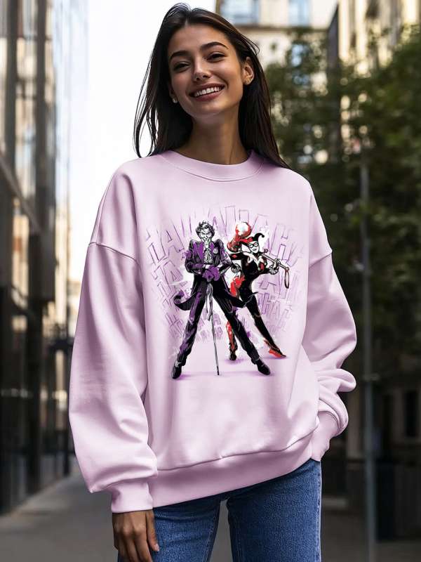 Bewakoof Printed Pullover Sweatshirt Bewakoof Printed Pullover Sweatshirt