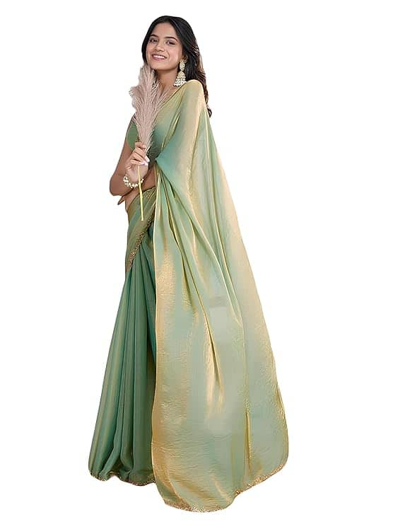 Sidhidata Women's Soft Fandy Silk Saree