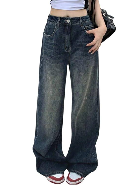 Grecilooks Cargo Jeans for Women Grecilooks Cargo Jeans for Women