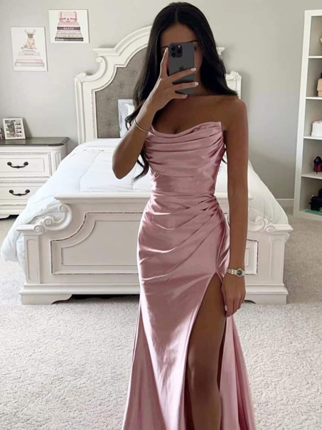 StyleCast Off Shoulder Side Slit Maxi Dress