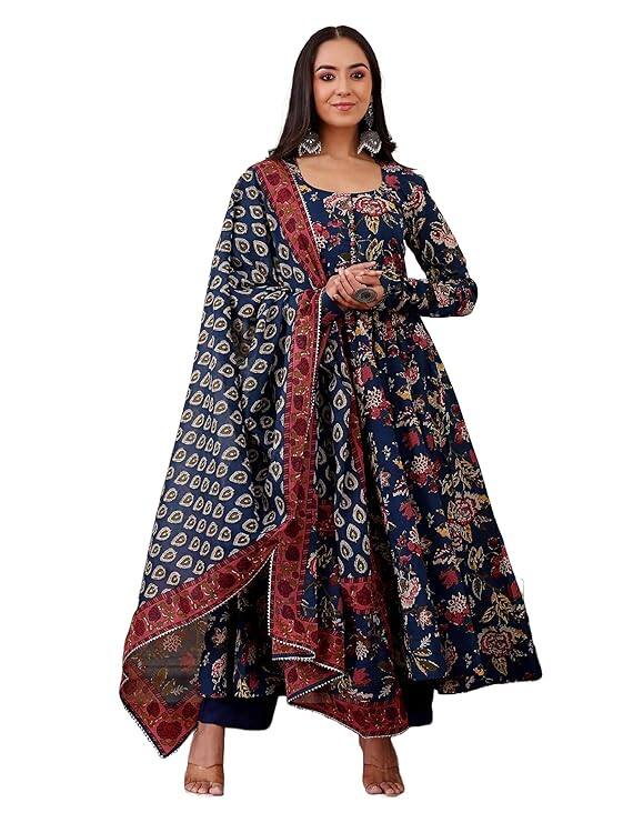 Klosia Viscose Kurta Pant Dupatta Set