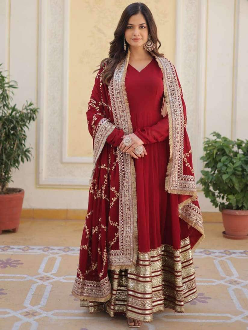 Kalini Georgette Maxi Dress