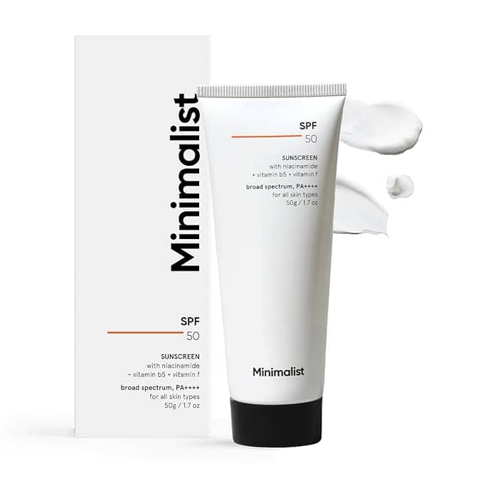 Minimalist – Cream Sunscreen SPF 50 PA++++ (50g)