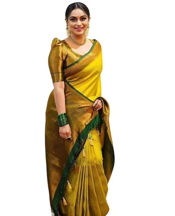 Yashika Banarasi Kanjivaram Art Silk Saree