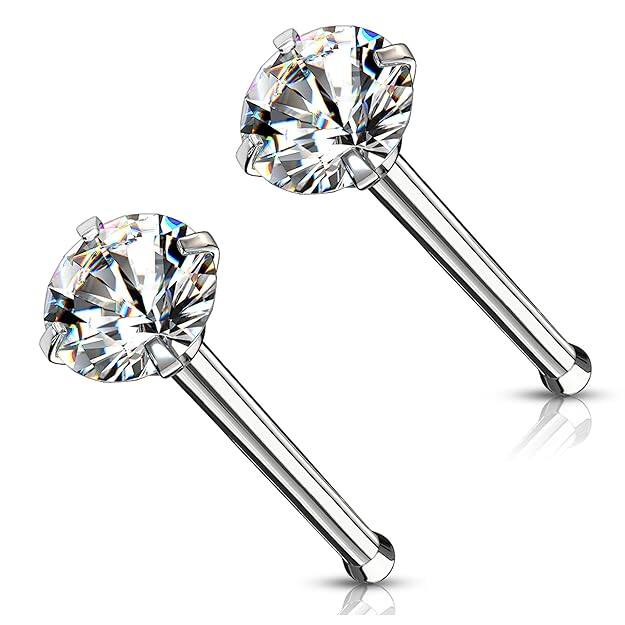 Via Mazzini Stainless Steel Nose Stud Via Mazzini Stainless Steel Nose Stud