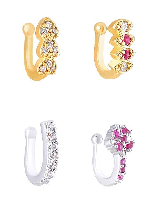 Yellow Chimes Gold Plated Nose Pin Yellow Chimes Nose Pin