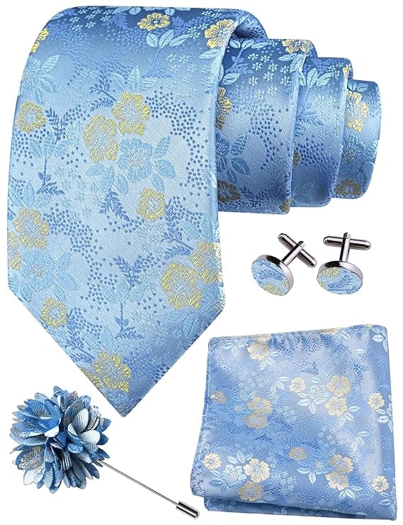 Gusleson Floral Necktie Set