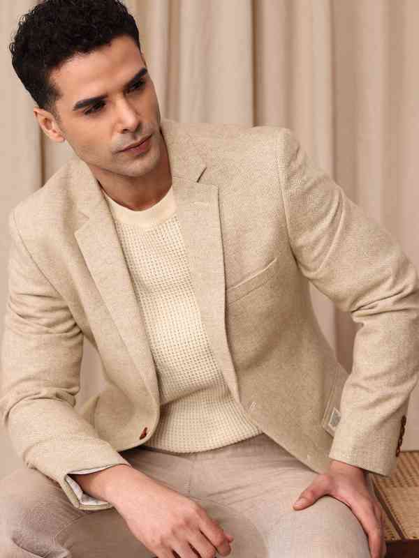 Mr Bowerbird Self Designed  Tailored Fit Casual Blazer