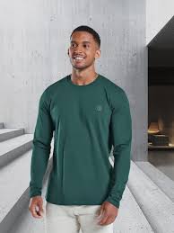 1 Chkokko Men Green Solid Round Neck gym T-Shirt