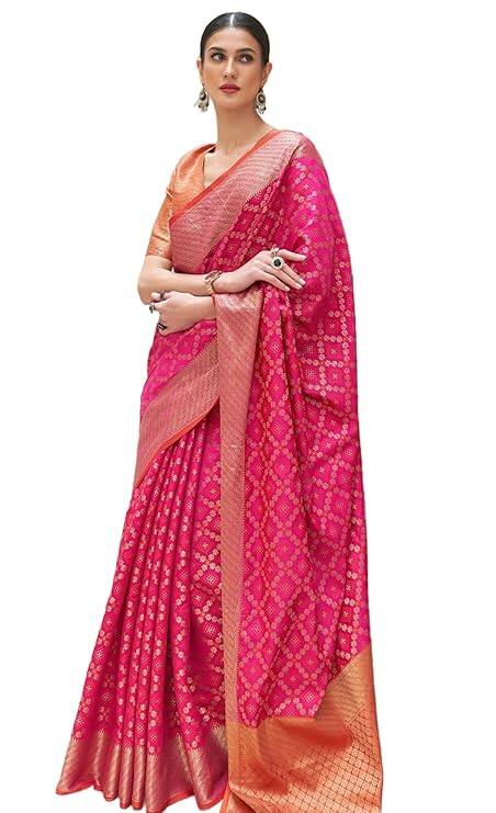 Swornof Women's Patola Silk Saree