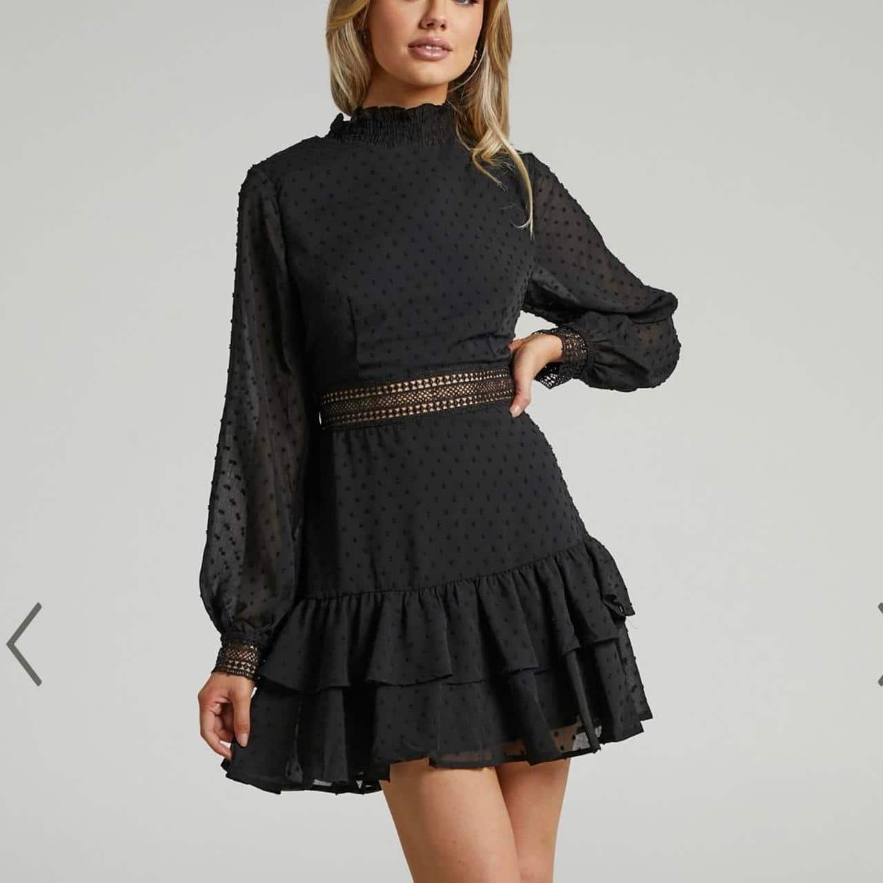 Stylecast X Slyck Ruffled Fit And Flare Dress