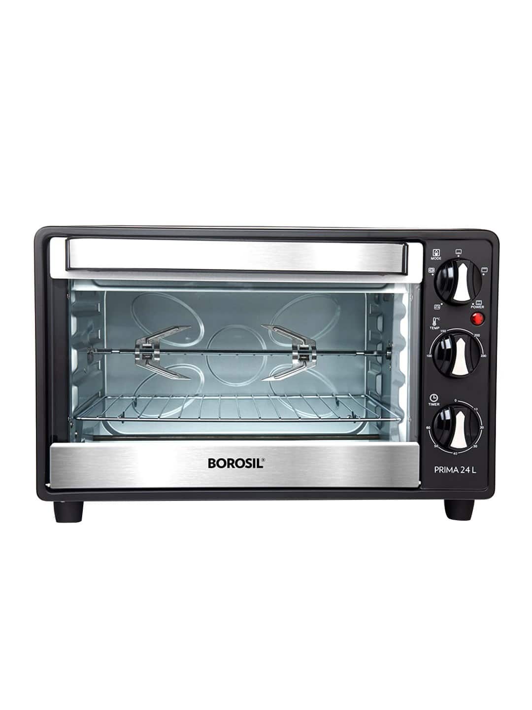 BOROSIL: Prima Black PRO OTG With Motorised Rotisserie &amp; 5 Stage Heat Selection