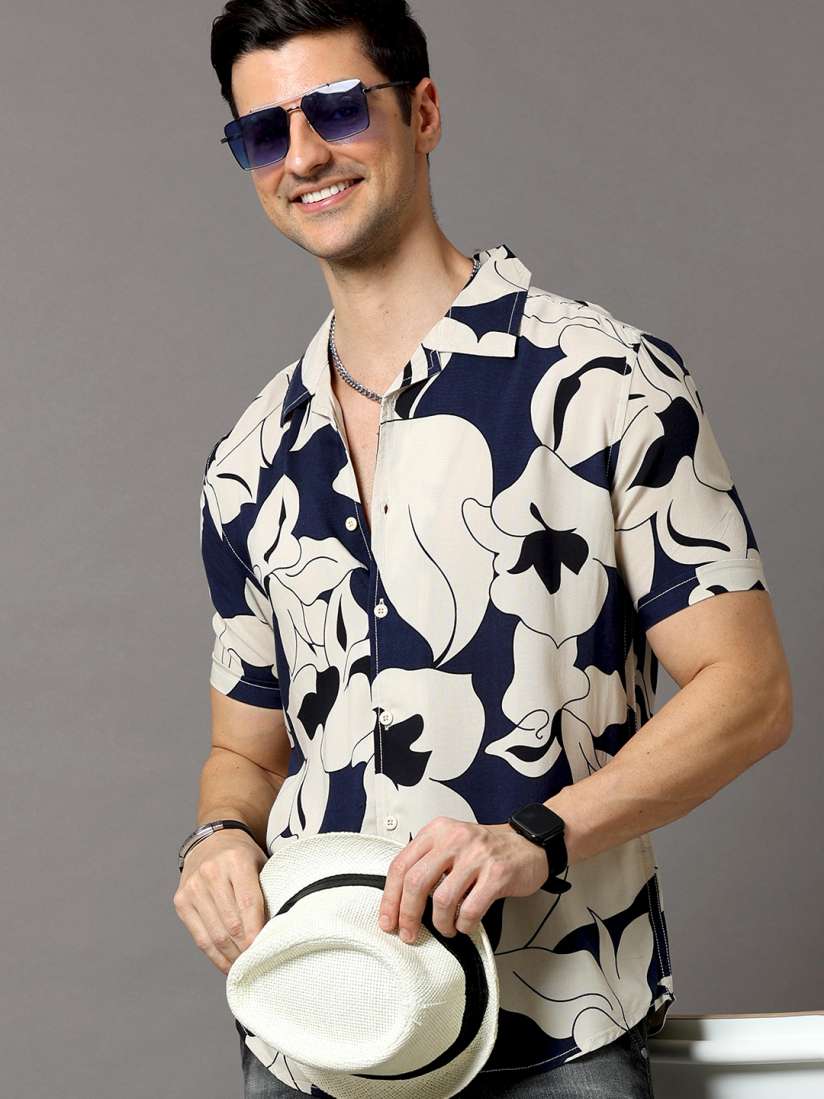 Here&amp;Now Printed Casual Shirt