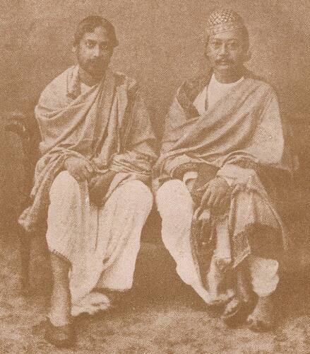 Rabindranath Tagore with Tripureswar Radhakishor Debmanikya.