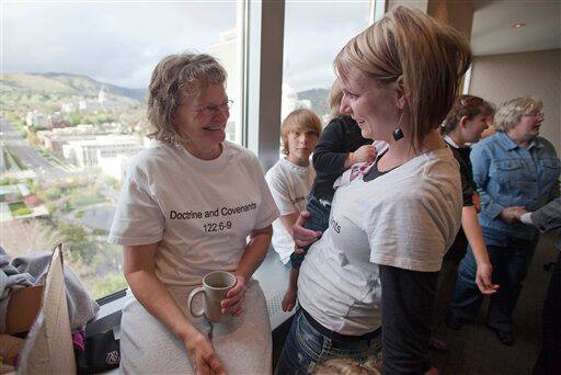 Debra Brown, left, reacts with her daughter Alana Williams after learning the Utah Attorney General`s office will not appeal after her release from the Utah State Prison a free woman in Salt Lake City. After spending 17 years in prison Brown was released after her conviction for the 1993 murder of Lael Brown, no relation, was overturned. 