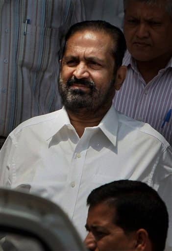 New Delhi Commonwealth Games chief organizer Suresh Kalmadi leaves the Central Bureau of Investigation (CBI) headquarters to appear before a court in New Delhi.