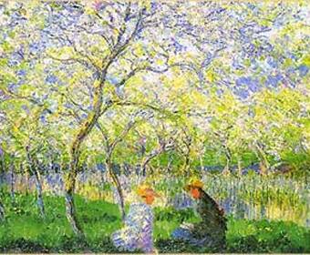 Here is classical painter Monet`s expression of his joys of Spring.