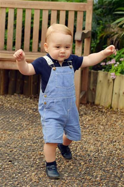 File Photo- Prince George. Today is baby Prince George`s first birthday.