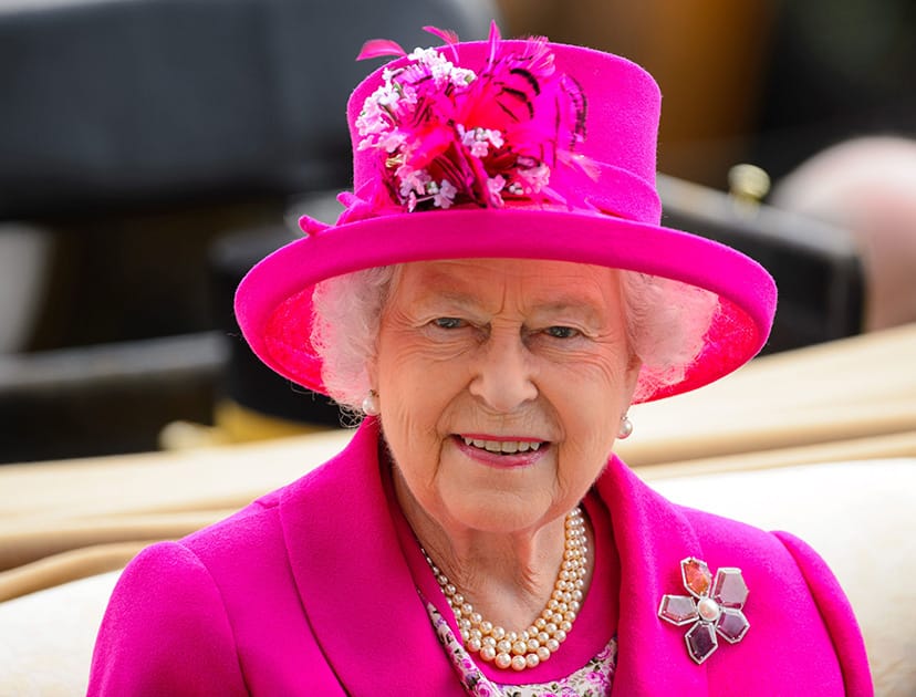 Britain`s Queen Elizabeth II arrives for day four of the 2014 Royal Ascot Meeting at Ascot Racecourse, southern England.