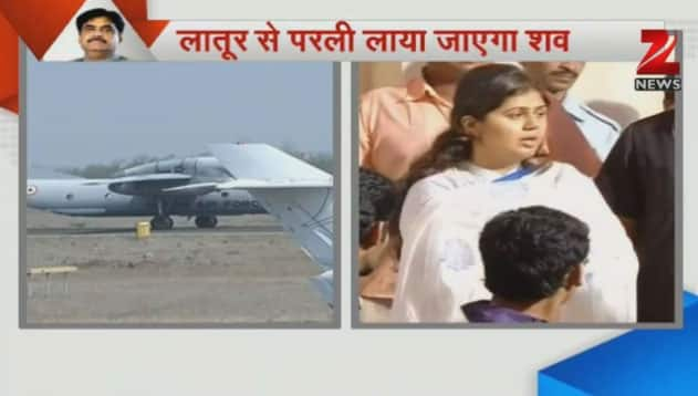 Gopinath Munde`s mortal remains brought to Latur, funeral at 2 pm.