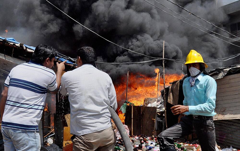 Gurgaon Fire.