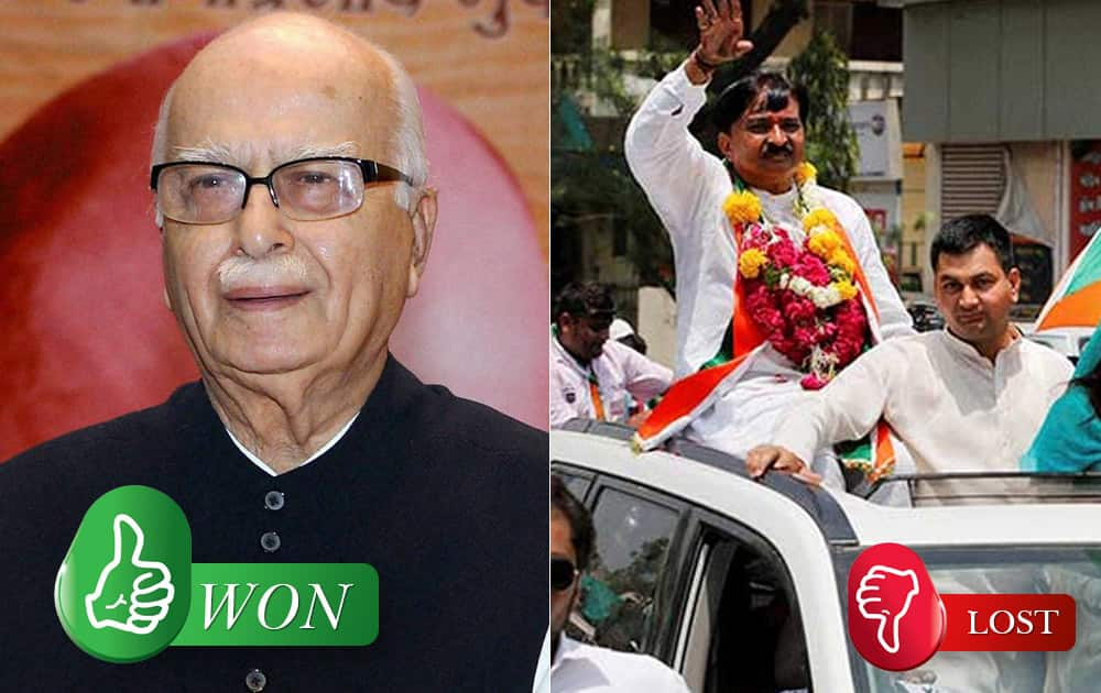 LK Advani (BJP) defeated Kiritbhai Ishwarbhai Patel (Congress) from Gandhinagar (Gujarat)