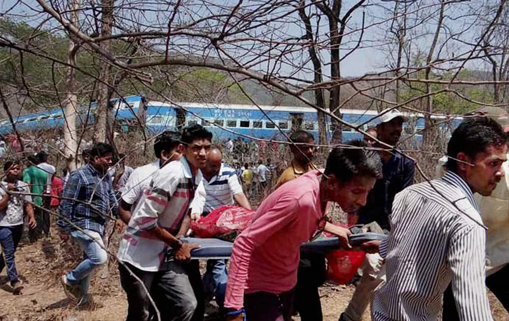 Rescue operations underway after a passenger train derailed in Nagothane of Raighad district.