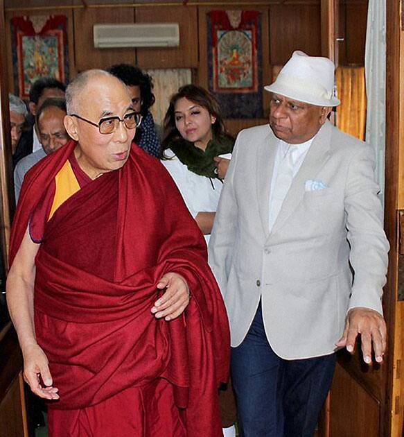 Spice Global Chairman BK Modi meeting with Tibetan Spiritual leader the Dalai Lama at Mcleodganj in Dharamshala.