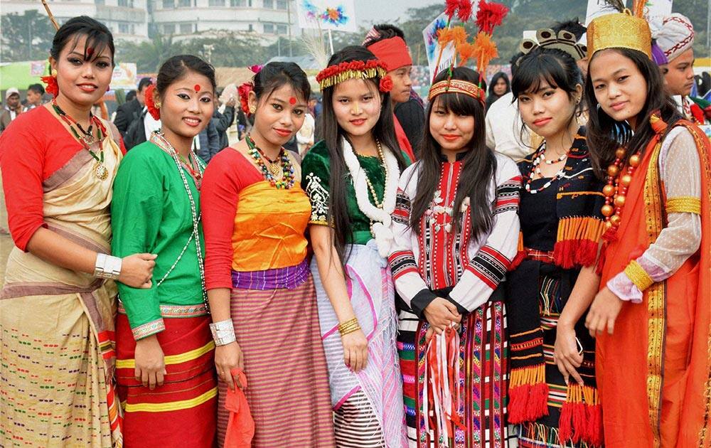 Participants from various countries take part in the inaugural function of the 4 day long 1st Assam International Agri-Horti Show 2014, in Guwahati.