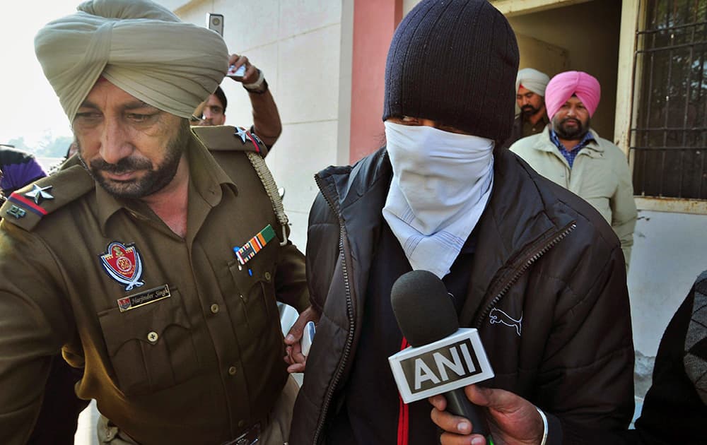Indian national Puneet is produced at a district court in Rajpura, Punjab. Puneet is accused of driving drunk in a hit-and-run car accident that killed an Australian student in Melbourne in 2008, according to local reports.