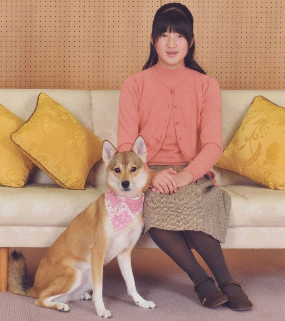 In this photo taken Sunday, Nov. 17, 2013 and released by Imperial Household Agency of Japan, Japan`s Princess Aiko smiles at her residence Togu Palace in Tokyo.