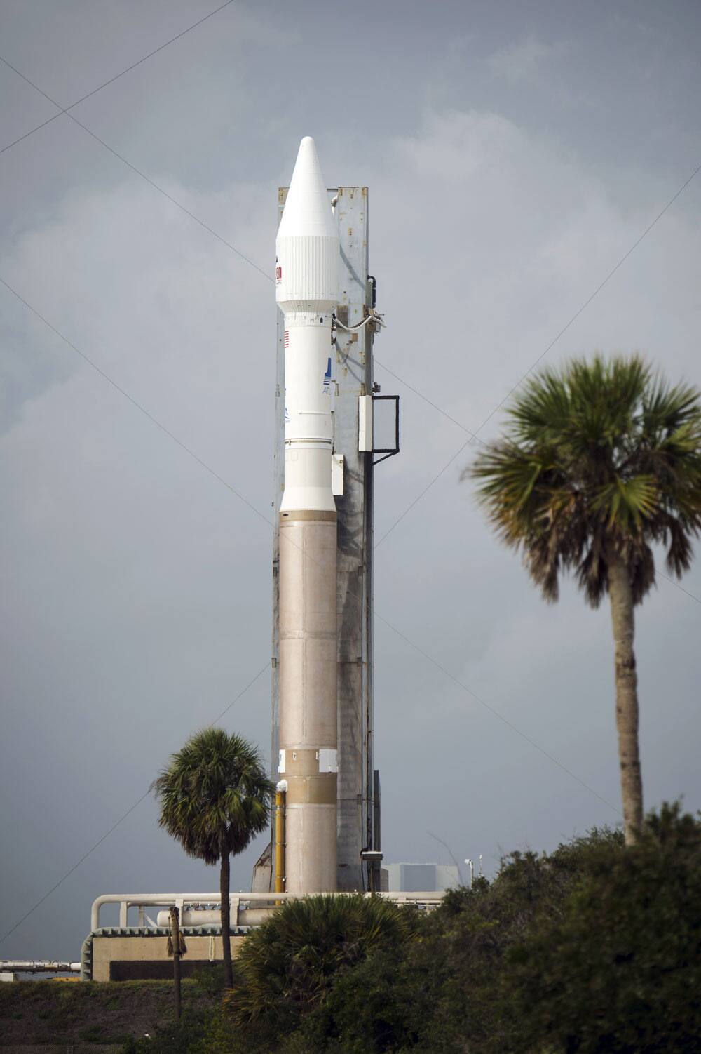 Two days before the scheduled launch, an Atlas V rocket and NASA’s Mars Atmosphere and Volatile Evolution (MAVEN) spacecraft rolls out of a hangar to the launch pad in Cape Canaveral, Fla.