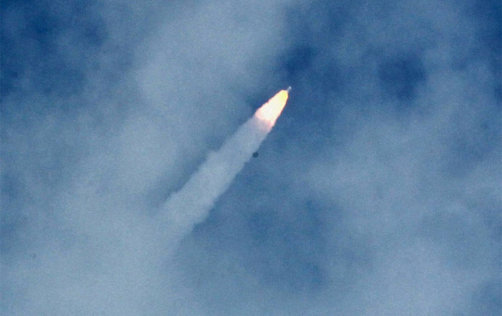 India successfully launched its first mission to Mars on board PSLV C25 from Satish Dhawan Space Centre (ISRO) at Sriharikota in Andra Pradesh on Tuesday. The mission is expected to reach Mars` orbit.