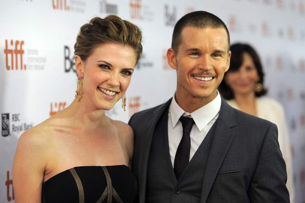 Sara Canning, left, and Ryan Kwanten, cast members in