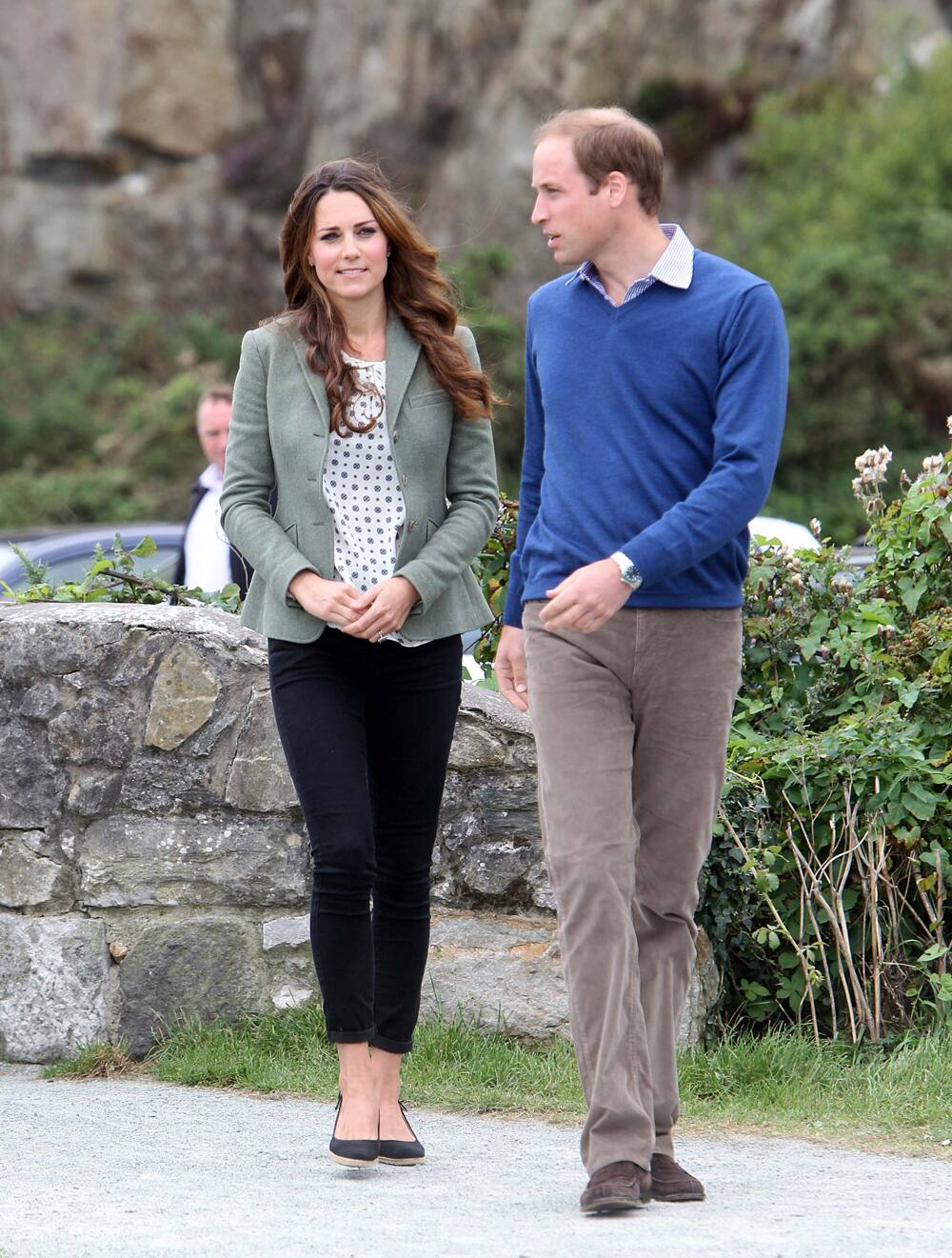 Britain`s Duke and Duchess of Cambridge arrive at Breakwater Country Park for the start of the Ring O` Fire Anglesey Coastal Ultra Marathon, a three-day, 135-mile foot race around the rugged coast of Anglesey, Wales.